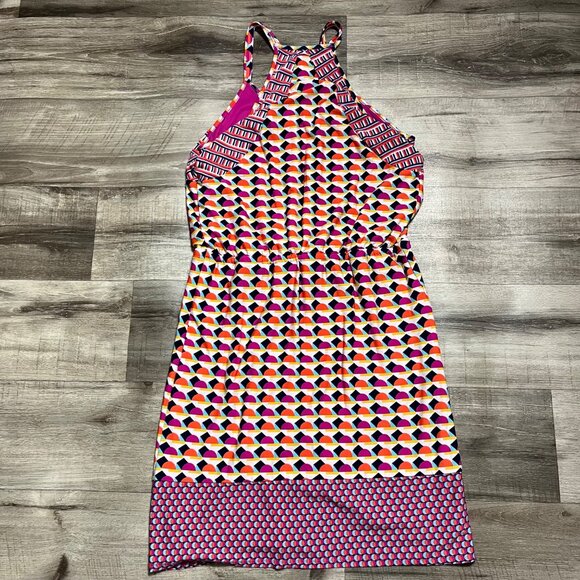 Laundry By Shelly Segal Sleeveless Waist Tie Midi Dress Multi Women’s Size S - Picture 3 of 10